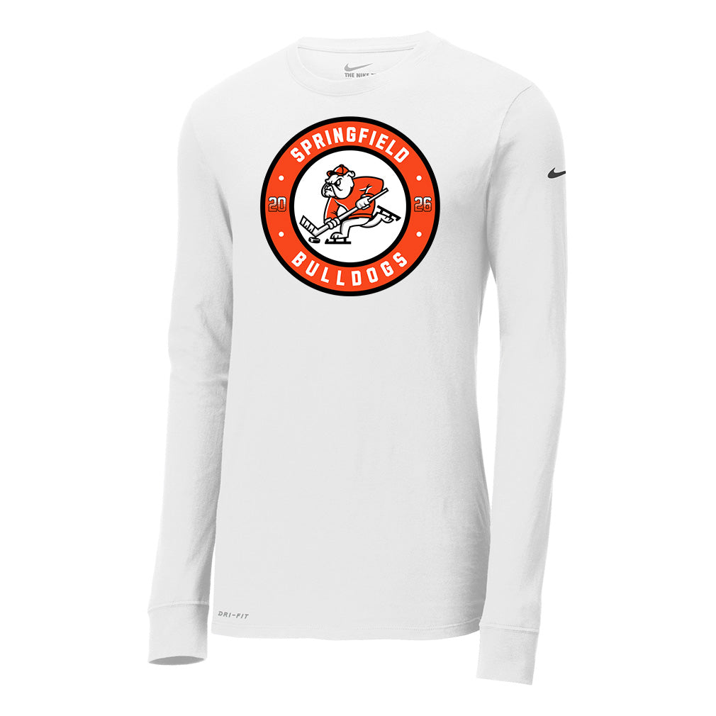 Springfield Bulldogs - Nike Dri-FIT Cotton Poly Long Sleeve Tee