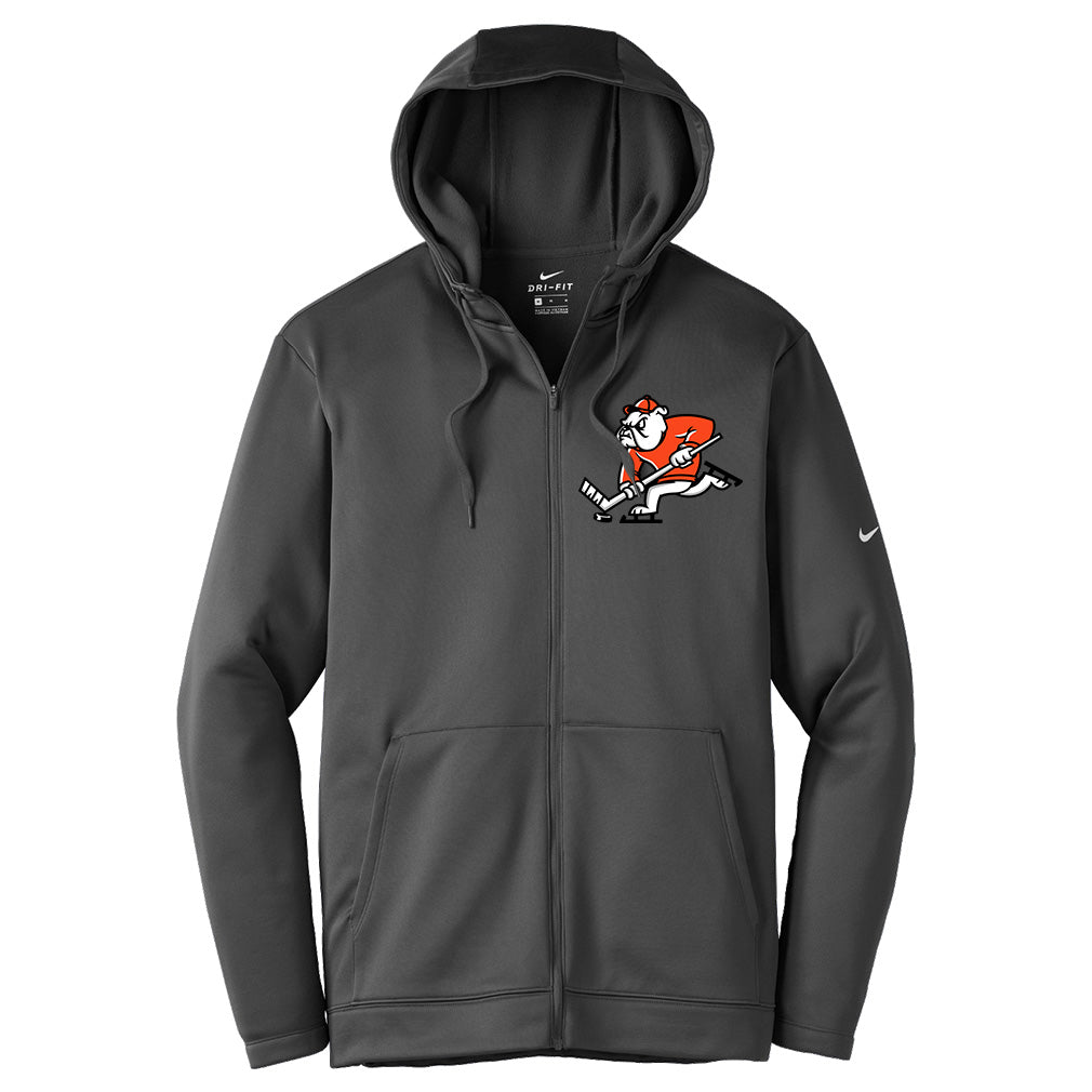 Springfield Bulldogs - Nike Therma-FIT Full-Zip Fleece Hoodie