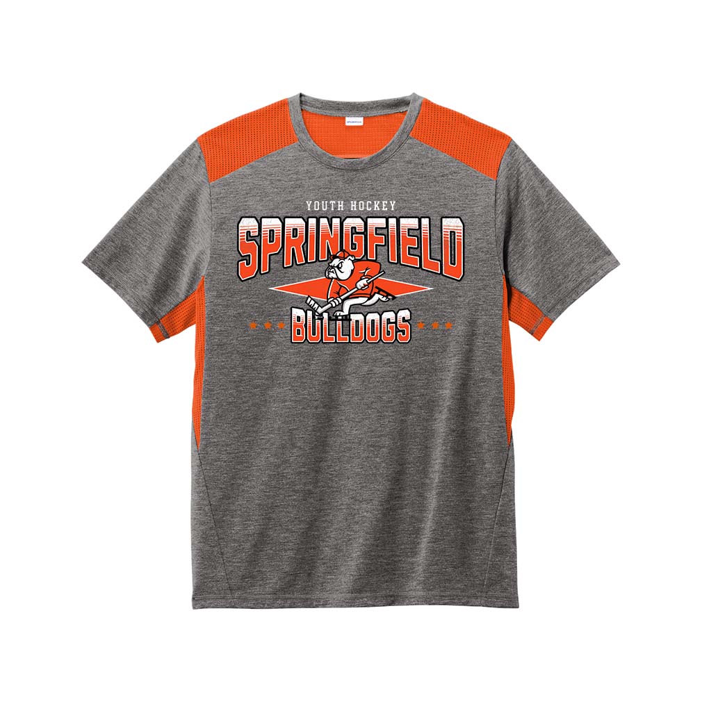 Springfield Bulldogs - Sport-Tek PosiCharge Tri-Blend Wicking Draft Tee