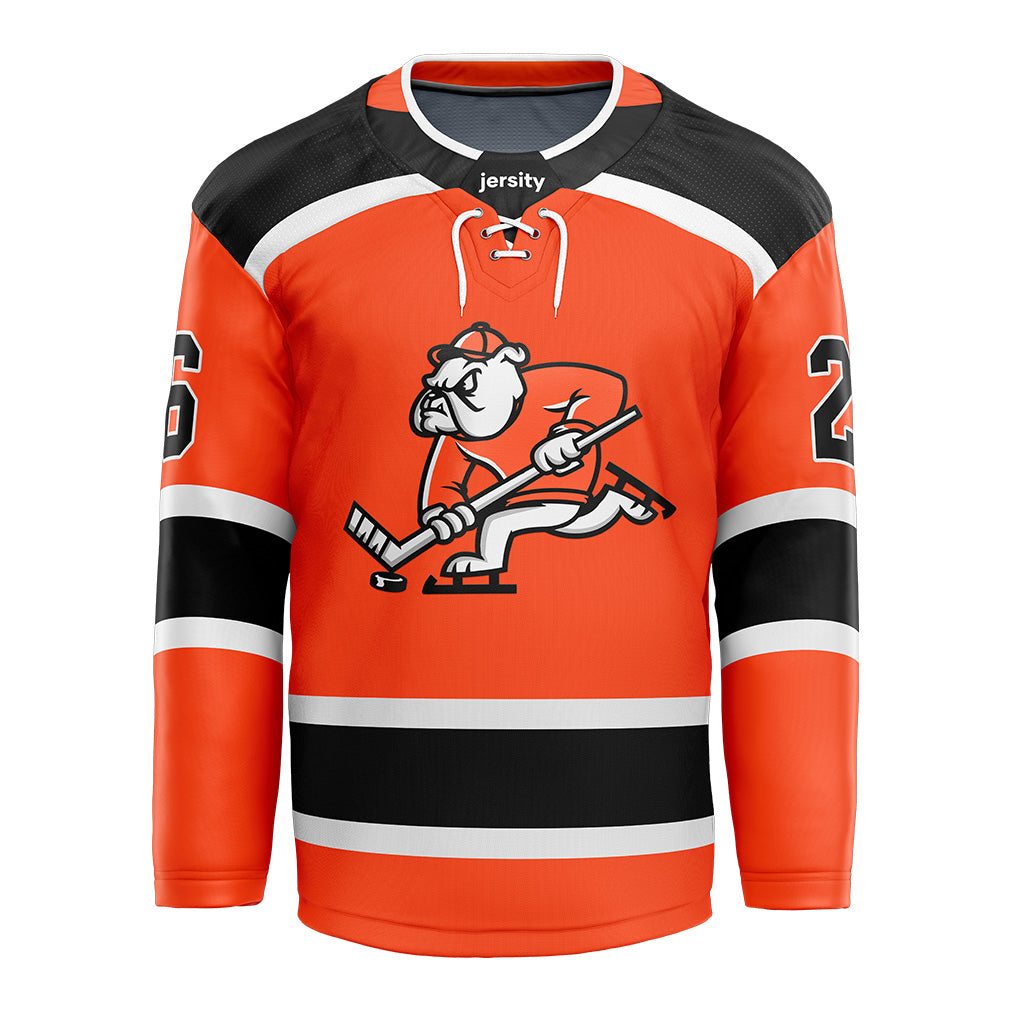 Springfield Bulldogs - Orange Hockey Jersey